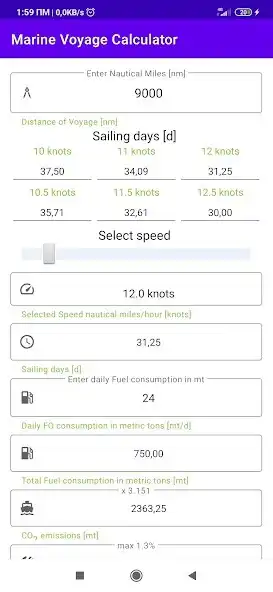 Play Marine Voyage Calculator  and enjoy Marine Voyage Calculator with UptoPlay