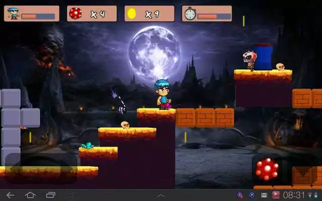 Play Mario adventure in the dark