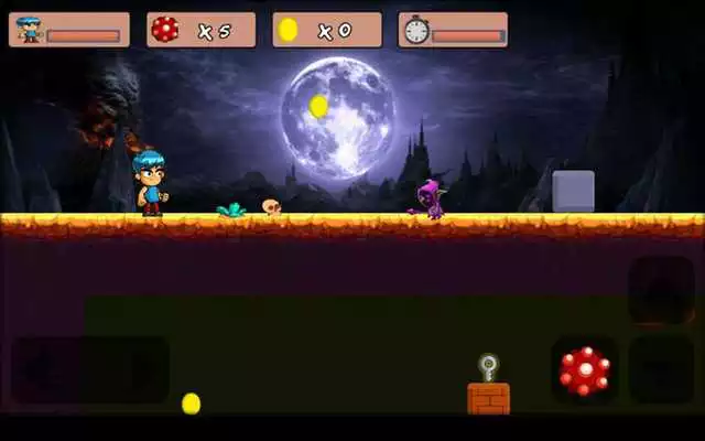 Play Mario adventure in the dark