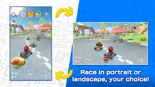 Play Mario Kart Tour  and enjoy Mario Kart Tour with UptoPlay