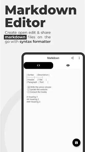 Play Markdown Editor - Edit .md files  and enjoy Markdown Editor - Edit .md files with UptoPlay
