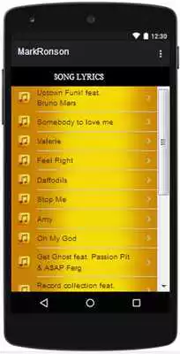 Play Mark Ronson songs  lyrics, hot