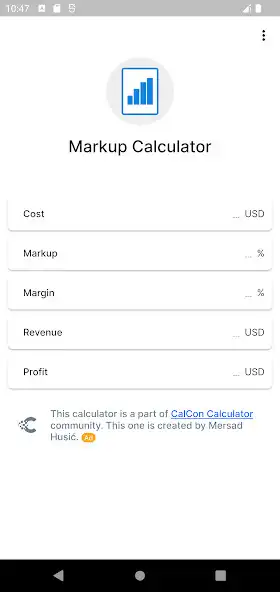 Play Markup Calculator  and enjoy Markup Calculator with UptoPlay