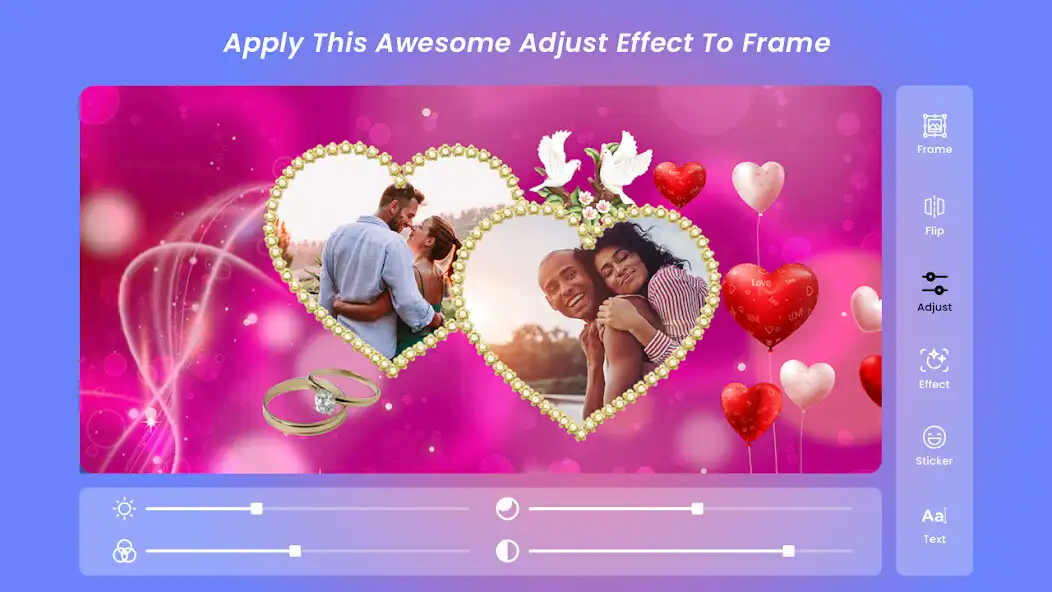 Play Marriage Dual Photo Frame as an online game Marriage Dual Photo Frame with UptoPlay