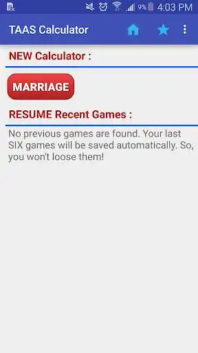 Play Marriage Taas Calculator  and enjoy Marriage Taas Calculator with UptoPlay