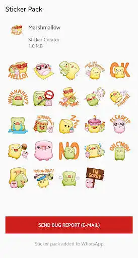 Play Marshmallow Sticker for WhatsApp as an online game Marshmallow Sticker for WhatsApp with UptoPlay