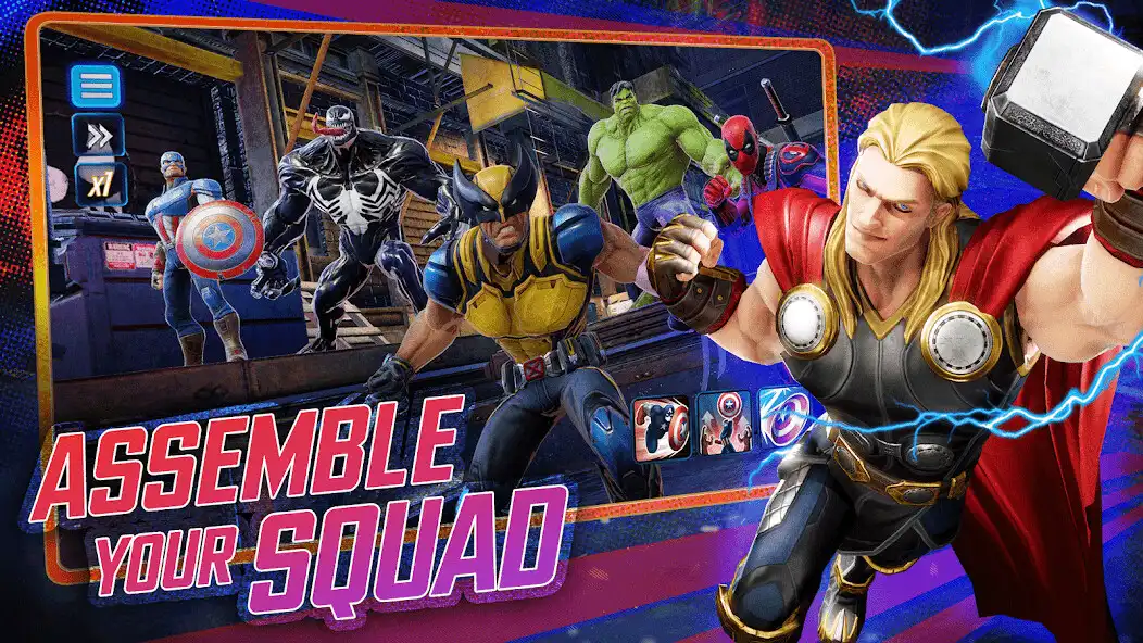 Joacă MARVEL Strike Force: Squad RPG ca joc online MARVEL Strike Force: Squad RPG cu UptoPlay