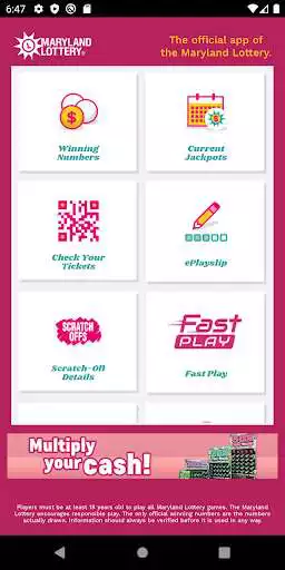 Play Maryland Lottery Official App  and enjoy Maryland Lottery Official App with UptoPlay