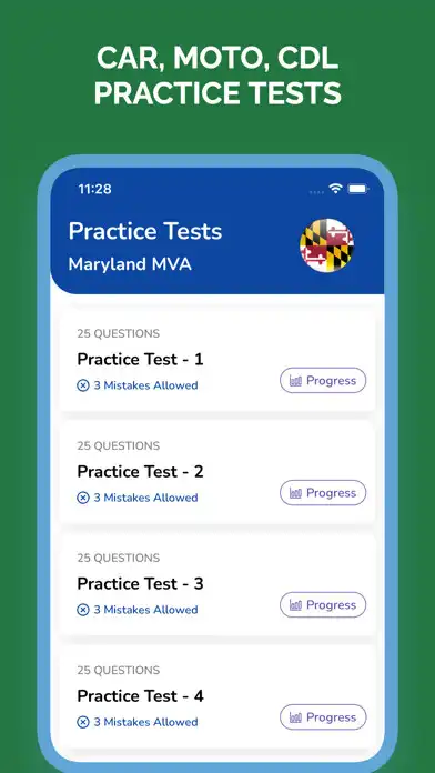 Play Maryland MDOT MVA Permit Test  and enjoy Maryland MDOT MVA Permit Test with UptoPlay