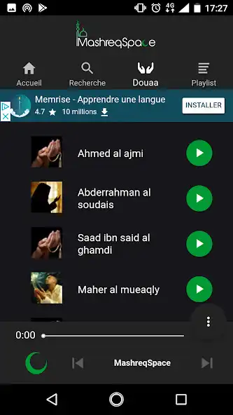 Play MashreqSpace - Ecouter Coran Q as an online game MashreqSpace - Ecouter Coran Q with UptoPlay