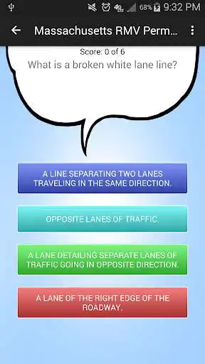 Play Massachusetts RMV Permit Test as an online game Massachusetts RMV Permit Test with UptoPlay