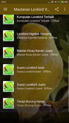 Play Masteran Lovebird Vs Kenari Mp3 as an online game Masteran Lovebird Vs Kenari Mp3 with UptoPlay