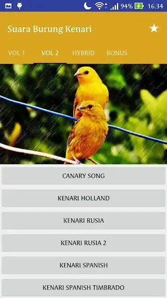 Play Masteran Suara Burung Kenari as an online game Masteran Suara Burung Kenari with UptoPlay