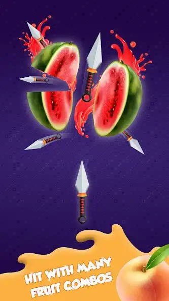 Play Master Knife Ninja Slice Hit as an online game Master Knife Ninja Slice Hit with UptoPlay