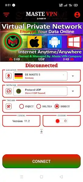Play MASTE VPN as an online game MASTE VPN with UptoPlay