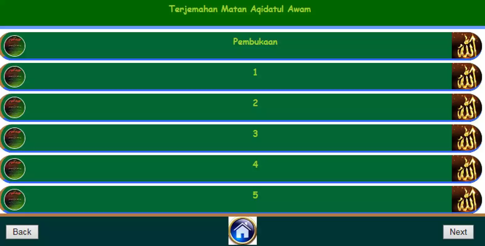Play MATAN AQIDATUL AWWAM