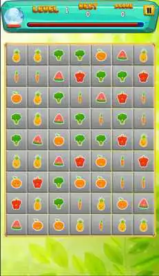 Play Match 3 Funny Food Deluxe Game