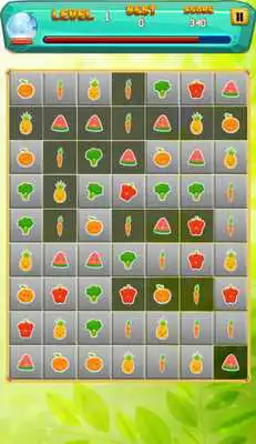Play Match 3 Funny Food Deluxe Game