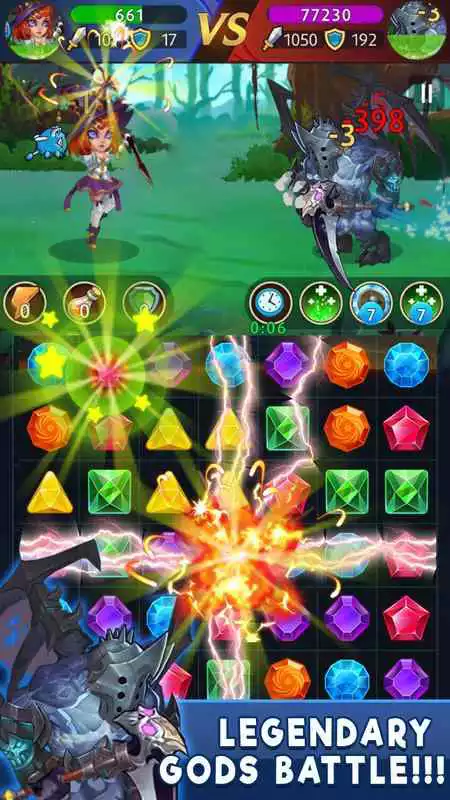 Play Match 3 Puzzle RPG - War of Hero - Dungeon Battle