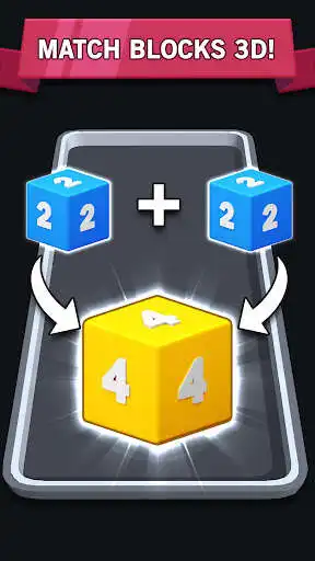 Play Match Block 3D - 2048 Merge Game as an online game Match Block 3D - 2048 Merge Game with UptoPlay
