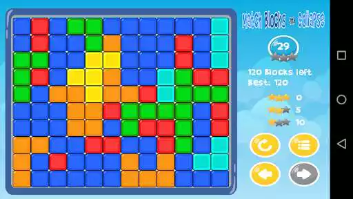 Play Match Blocks and Collapse