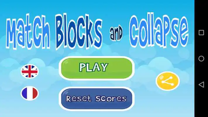 Play Match Blocks and Collapse