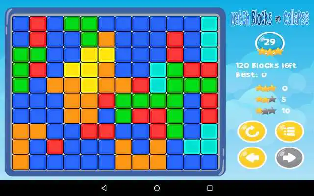 Play Match Blocks and Collapse