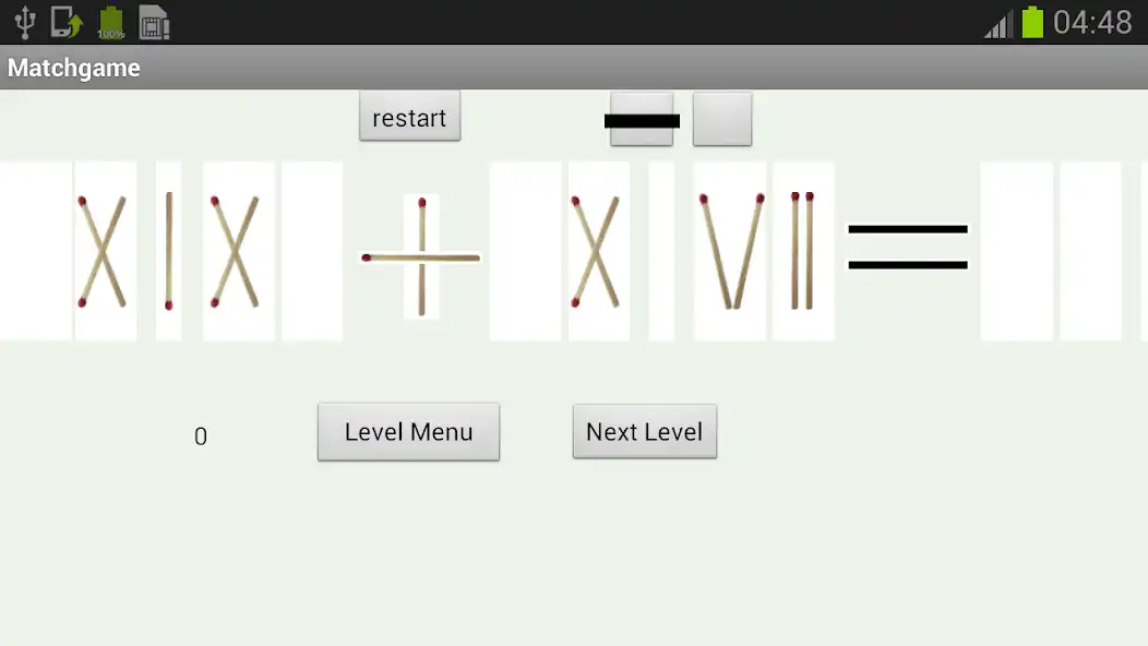 Play Matchstick Game Demo as an online game Matchstick Game Demo with UptoPlay