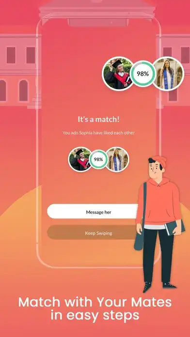 Play MatchUpMates: DormMates Finder as an online game MatchUpMates: DormMates Finder with UptoPlay