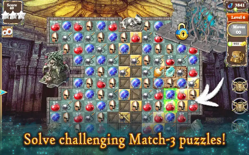 Play MatchVentures: Match 3 Mystery as an online game MatchVentures: Match 3 Mystery with UptoPlay