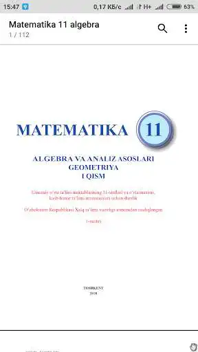 Play APK Matematika 11-sinf. Algebra  and enjoy Matematika 11-sinf. Algebra with UptoPlay uz.foreach.soft.android.Book_matematika11