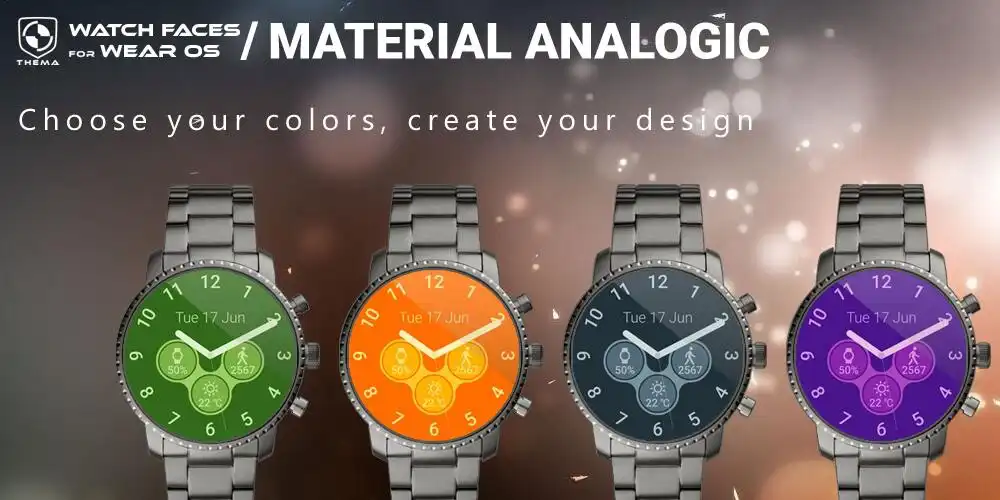 Play Material Analogic Watch Face as an online game Material Analogic Watch Face with UptoPlay