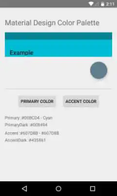 Play MaterialDesign Palette