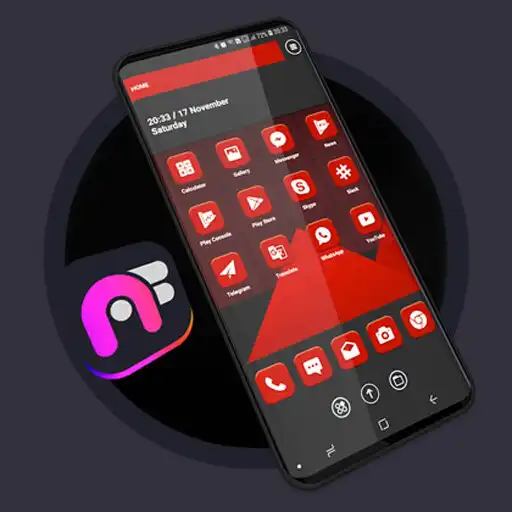 Play Material Red Theme - Art Fine Launcher APK Play Material Red Theme - Art Fine Launcher APK