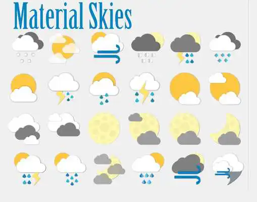 Play Material Skies Weather Icons