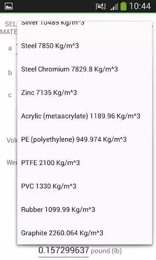 Play Material Weight