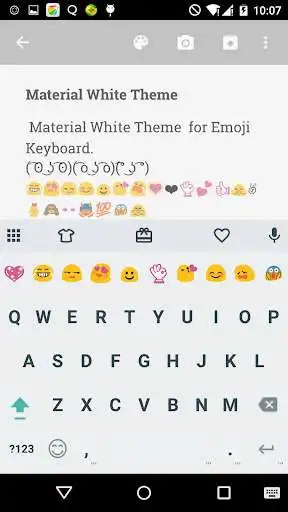 Play Material White Emoji Keybaord