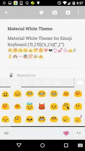 Play Material White Emoji Keybaord