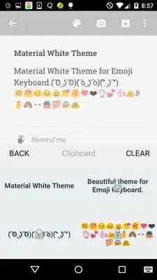 Play Material White Emoji Keybaord