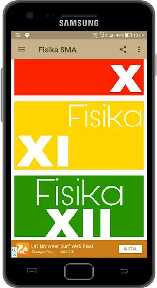 Play Materi dan Rumus Fisika SMA Lengkap dan Mudah as an online game Materi dan Rumus Fisika SMA Lengkap dan Mudah with UptoPlay