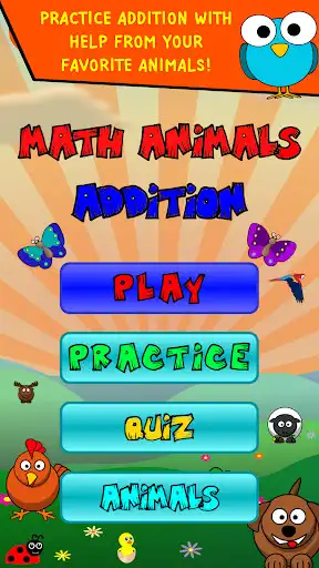 Play Math Animals - Addition! Play Math Animals - Addition!