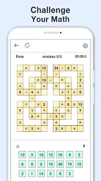 Play Math Crossword - Number Puzzle  and enjoy Math Crossword - Number Puzzle with UptoPlay