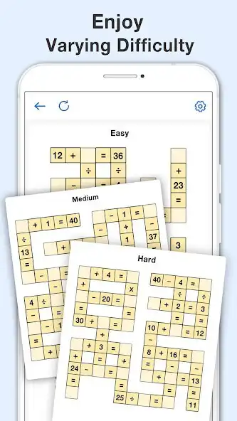 Play Math Crossword - Number Puzzle as an online game Math Crossword - Number Puzzle with UptoPlay