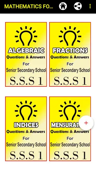 Play MATHEMATICS Q  A (S.S.S 1/High School) as an online game MATHEMATICS Q  A (S.S.S 1/High School) with UptoPlay