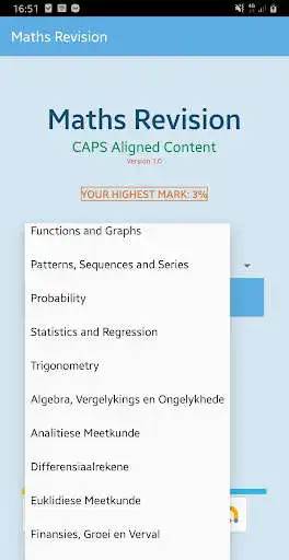 Play Mathematics Revision / Wiskunde Hersiening as an online game Mathematics Revision / Wiskunde Hersiening with UptoPlay