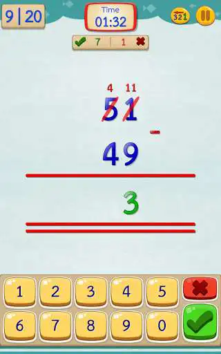 Play Math Fast Plus and Minus as an online game Math Fast Plus and Minus with UptoPlay