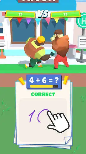 Play Math Fight as an online game Math Fight with UptoPlay