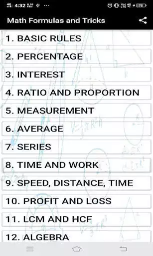Play Math Formulas and Tricks