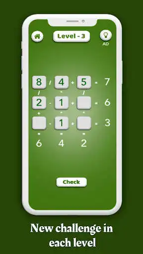 Play Math Game - Brain Puzzle Game as an online game Math Game - Brain Puzzle Game with UptoPlay