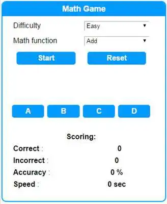 Play Math Game - Kids
